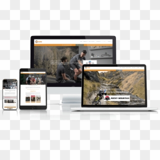 Bike Ride Website Designed And Built By Forte Web Design - Tablet Computer Clipart