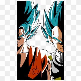 Png - Ss Blue Goku And Vegeta Clipart