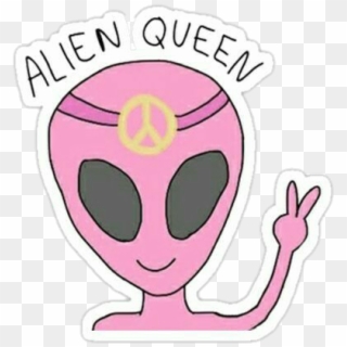 #alien #rosa #tumblr #alienqueen #rosado #pegatina - Alien Queen Clipart