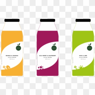 Juice Bottle Label Design , Png Download - Graphic Design Clipart