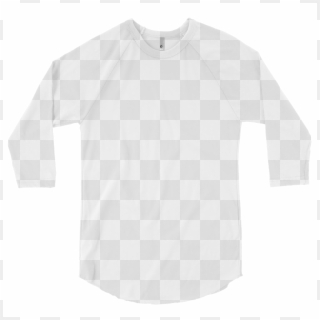 American Apparel Bb453 Poly-cotton 3/4 Sleeve Raglan - Raglan T Shirt Mockup Free Clipart