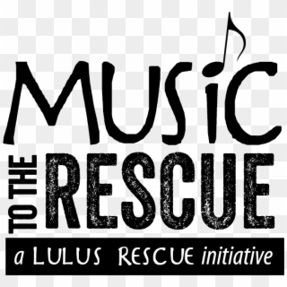 Music To The Rescue Logo - Human Action Clipart