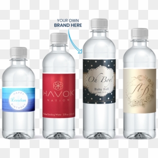 Custom Labeled Bottled Water - Water Bottle Clipart