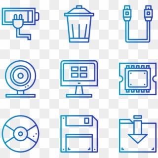 Hardware - Wire Transfer Flat Icon Clipart