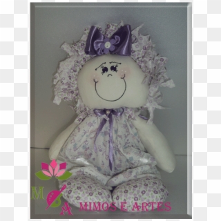 Bonecas De Pano Sorriso Na Cor Lilás - Stuffed Toy Clipart