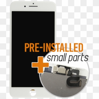Iphone 7 Plus White Lcd Screen And Digitizer Full Assembly - Smartphone Clipart
