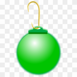 Bola De Natal, Verde, Natal, Decoração, Rodada - Green Ornament Clip Art - Png Download