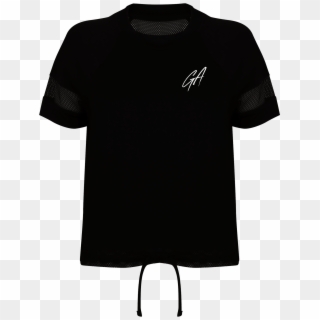 Home / Gemma Atkinson / Black Ga Mesh T-shirt , Png - Active Shirt Clipart