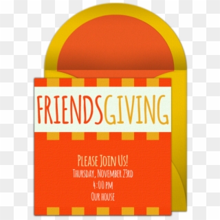 Friendsgiving Online Invitation - Illustration Clipart