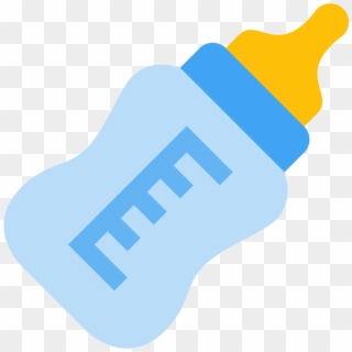 Mamadeira Emoji Png - Blue Baby Bottle Clipart Transparent Png