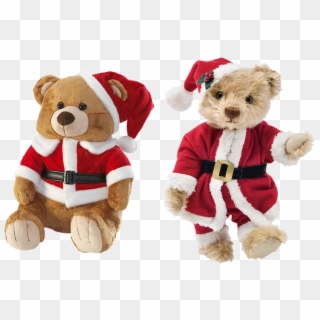 Teddy Bear, Nicholas, Isolated, Christmas, Soft Toy - Transparent Christmas Teddy Bear Png Clipart