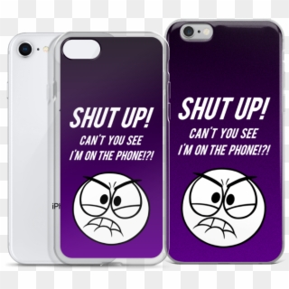 Purple Shut Up Case - Mobile Phone Clipart