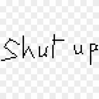 Shut Up Direct Image Link - Black-and-white Clipart