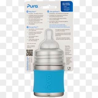 Pura Stainless Steel Infant Bottle 0 Months Aqua Blue - Pura Kiki Clipart