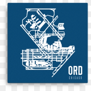Chicago O'hare Ord Airport Runway Canvas - Chicago O Hare International Airport Clipart