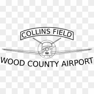 Wood County Airport Logo V3 - Light Aircraft Clipart