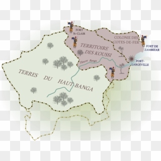 Bangana Carte Coloniale - Atlas Clipart