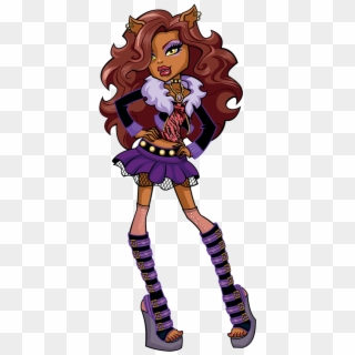 Confident And Fierce, She Is Considered The School's - Monster High Clawdeen Wolf Cartoon Clipart