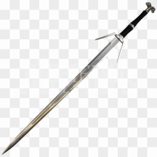 The Witcher Iii Decorative Silver Sword - Witcher 3 Silver Sword Png Clipart