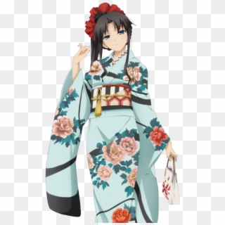 Rin Tohsaka - Tohsaka Rin Kimono Figure Clipart