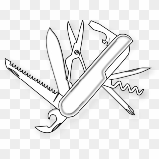 Svg Free Library Clipartist Net Clip Art Food Black - Swiss Army Knife Clipart - Png Download