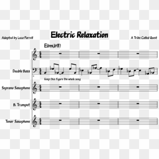 Electric Relaxation Sheet Music Composed By A Tribe - Sheet Music Clipart