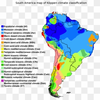 Koppen Climate South America Clipart
