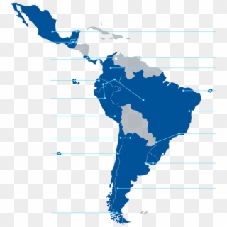 Latin America Map Png - Cotton Top Tamarin Map Clipart