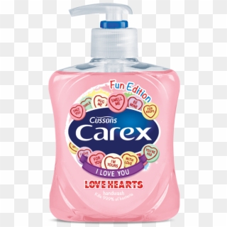 Win A Personalised Bottle Of Carex Love Hearts Hand - Carex Soap Clipart