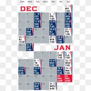 2018-19 Season Schedule - Parallel Clipart