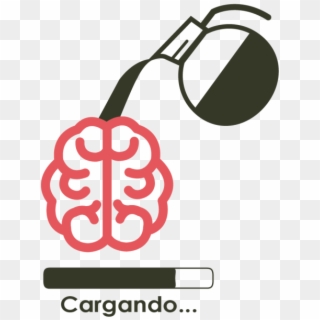 Taza Cargando Cerebro - Coffee Quotes Clipart