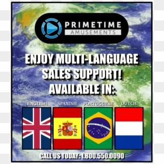 Multi Language Sales Support - Spain Flag Clipart