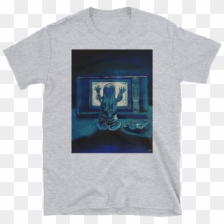 Poltergeist Oil Painting Print Short Sleeve Unisex - T-shirt Clipart
