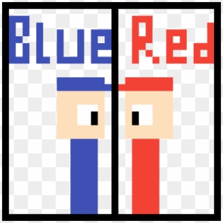 Red Vs Blue - Graphic Design Clipart