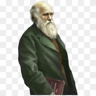 Charles Darwin Holding The Origin Of Species - Charles Darwin Clipart