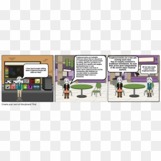 Cryptocurrency Storyboard - Ethnocentric Example Cartoon Clipart