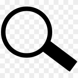 Search Icon Question Search Magnifyingglass Black Fre - Circle Clipart
