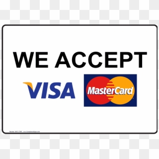 Visa & Mastercard Accepted Here - Mastercard Clipart