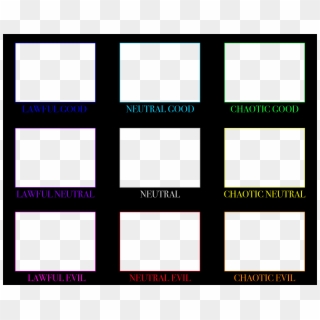 Blank Alignment Template - Chaotic Good Meme Template Clipart