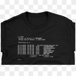 Ms Dos Dir Command - Ms Dos T Shirt Clipart