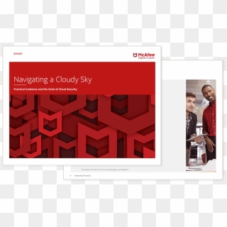 Cover Of Mcafee Navigating A Cloudy Sky Ebook Cover - Graphic Design Clipart