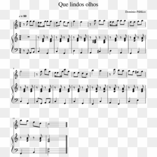 Que Lindos Olhos Sheet Music For Piano, Voice Download - Us Air Force Song Pdf Clipart