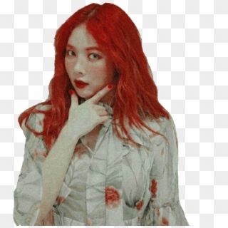 #red #red Hair #red Hyuna #hyuna #hyuna Aa #kimhyuna - Hyuna Sticker Clipart