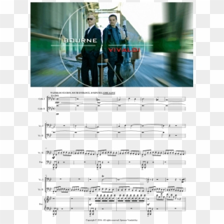 Bourne Soundtrack // Vivaldi's Double Cello Concerto - Sheet Music Clipart