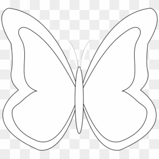 Outline Butterfly Vector Png Clipart