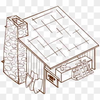 Medieval House Hut - Draw A Blacksmith Shop Clipart