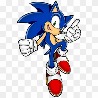 Typically The Modern Sonic Design Uses This Style While - Sonic Rush Adventure Sonic Clipart