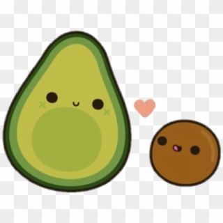 #avocado #love #heart #green #cute #tumblr - Transparent Kawaii Cute Clipart - Png Download