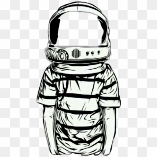 Moon Astronaut Astronauta Tumblr Moonlight Luna Lunall - Dibujo Astronauta Tumblr Png Clipart