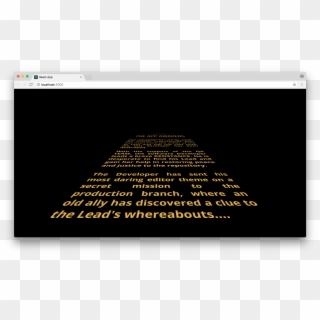 Animate The Opening Star Wars Crawl In A React App - Star Wars Opening Crawl Clipart